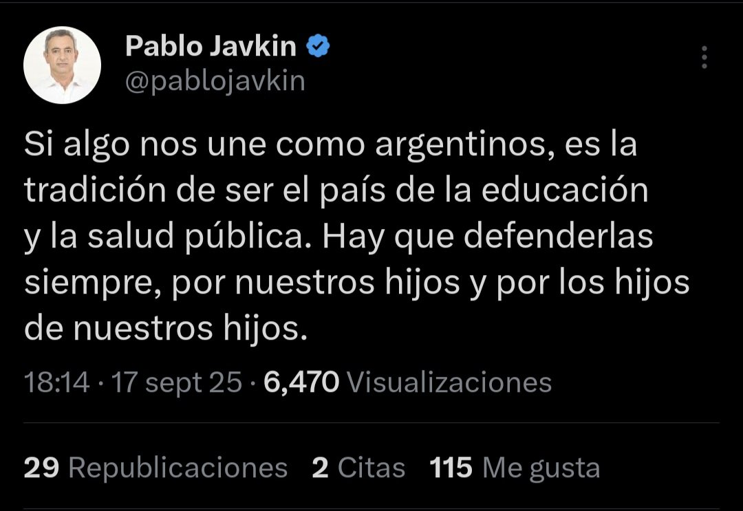 Nobleza obliga, una vez aprobada la insistencia en diputados, tanto el Gobernador como el Intendente se expresaron en redes sociales.