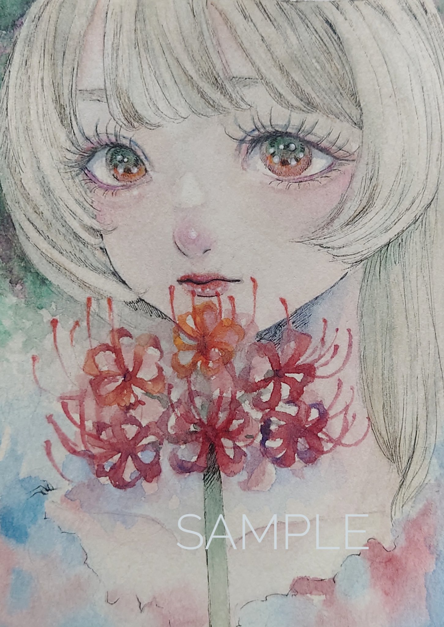 手描きイラスト　アナログ　オリジナル 手描きイラスト オリジナル アナログ - メルカリ