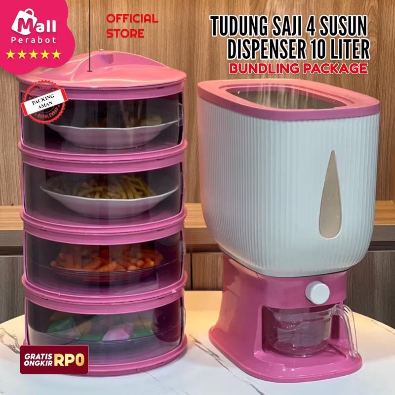 EdanCepek's tweet photo. Cek Mall Perabot | BUNDLING Dispenser Beras 10 Liter | Tudung Saji 4 Susun Tempat Penyimpanan Beras Rice Box Harga Termurah dengan harga Rp52.999. Dapatkan di Shopee sekarang! https://t.co/kNsx5SRZaf https://t.co/JMp2FFM4Dz