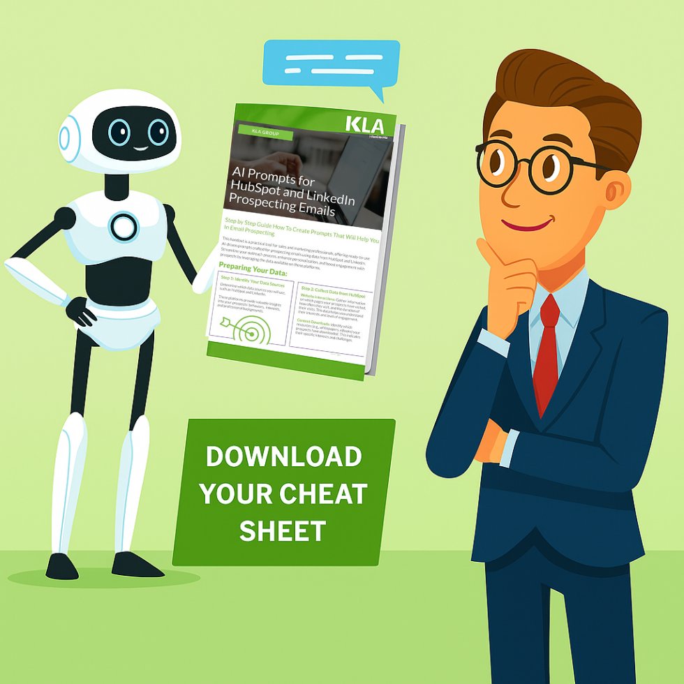 KendraLeeKLA's tweet image. Prospecting emails should feel personal. Use 7 AI prompts to craft outreach that gets read and replied to. Free guide. 🔗 hubs.li/Q03GY6Dy0 #KLAGroup #AIforSales