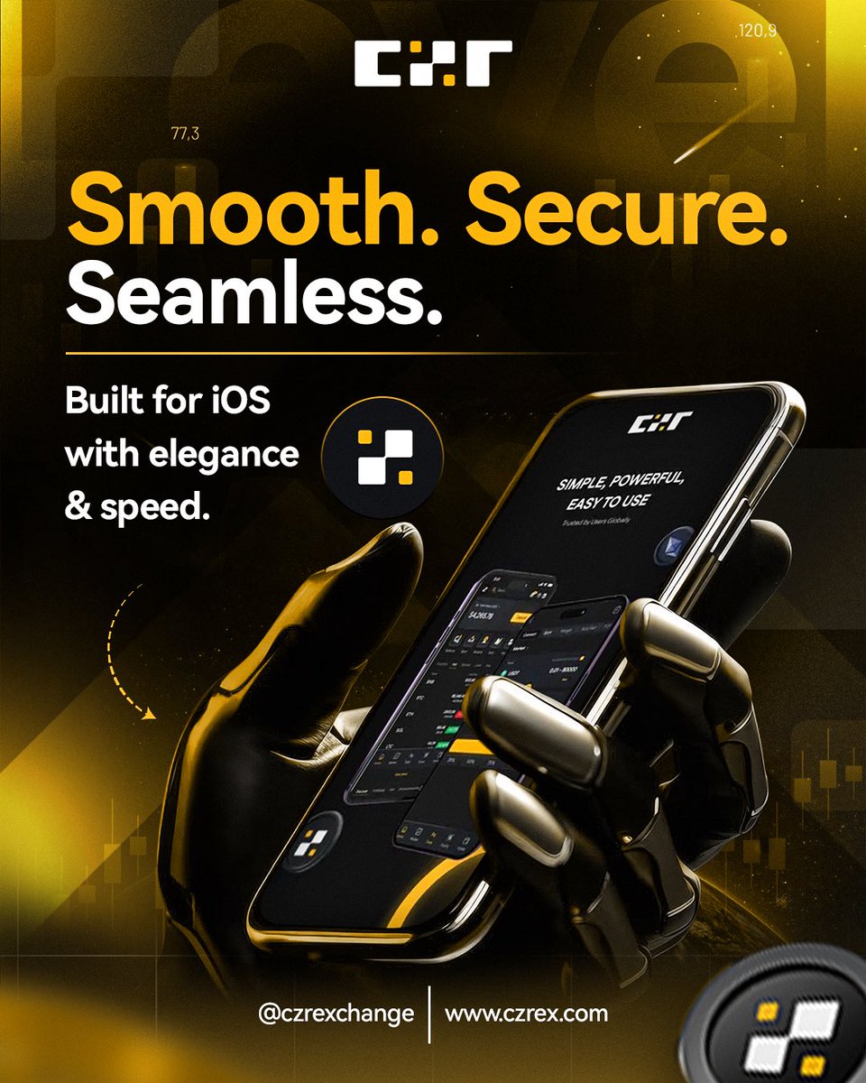 🚀 Smooth. Secure. Seamless.
Trade crypto on-the-go with the new CZR Exchange iOS app – built for elegance, speed &amp; security.

📲 Download now &amp; experience the future of trading.
🔗 apps.apple.com/us/app/czr/id6…