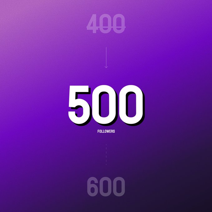 After 14 years on X

I got to 500 followers

Okay 