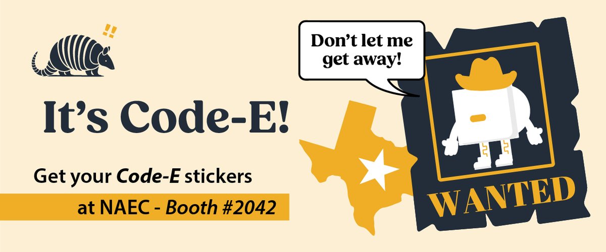 EncoderProducts's tweet image. Day 2 in the exhibit hall at @NAEC is here. 
Today we’re ready to continue solving challenges with rugged, U.S.-built and supported encoders. Stop by and let’s talk (and don&apos;t forget to ask for your Code-E sticker)!
hubs.la/Q03JX79V0
