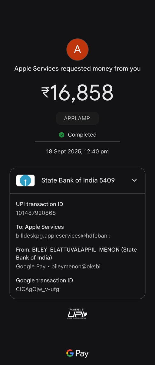 I paid INR 16,858 to add funds in my <a href="/instagram/">Instagram</a> account ideadesign_org and instagram made me pay through <a href="/Apple/">Apple</a> services. However, several hours have passed and the money does not reflect anywhere in my apple account or instagram account. Is this some kind of #fraud ??