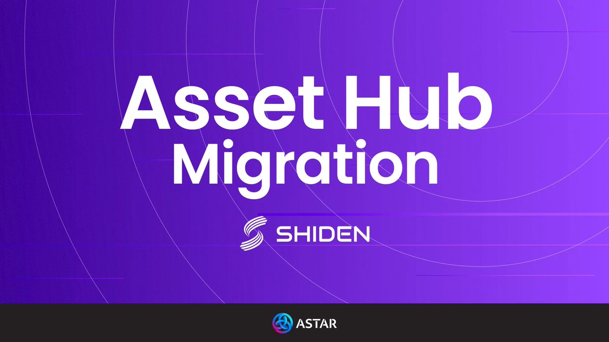 Shiden Network is leveling up. 🛠️

On Oct 6, 2025, Shiden will undergo an infrastructure upgrade as part of the Kusama Asset Hub Migration, moving KSM balances, staking &amp; governance from the Relay Chain to Asset Hub. 🌉

Let’s break down what this means. 👇