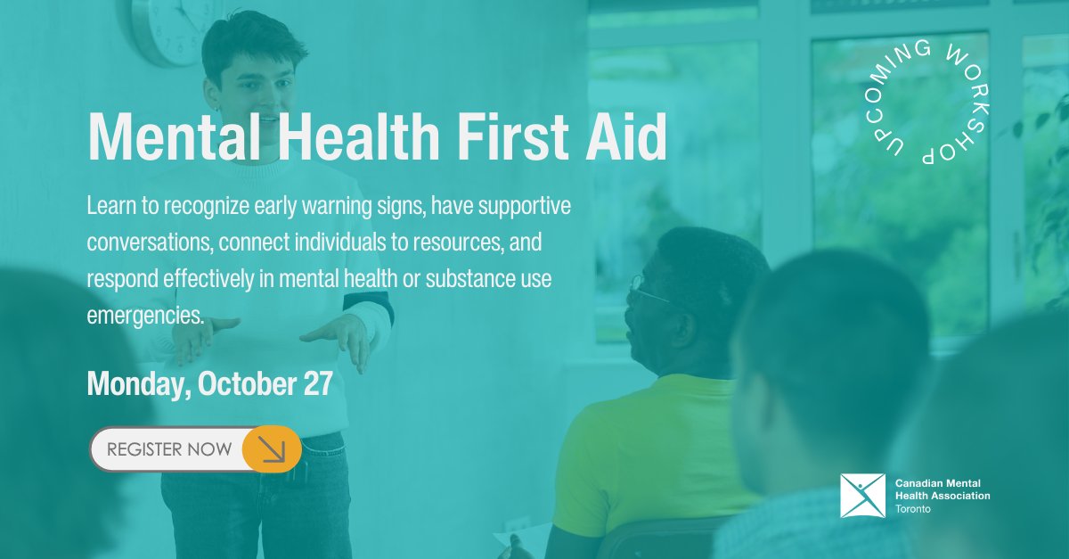 Join us on March 27 for Mental Health First Aid training and gain the skills to recognize warning signs, have supportive conversations, and respond effectively in a crisis. 

Spaces are limited - don't wait! Register today - ow.ly/pHeq50WTuZE
