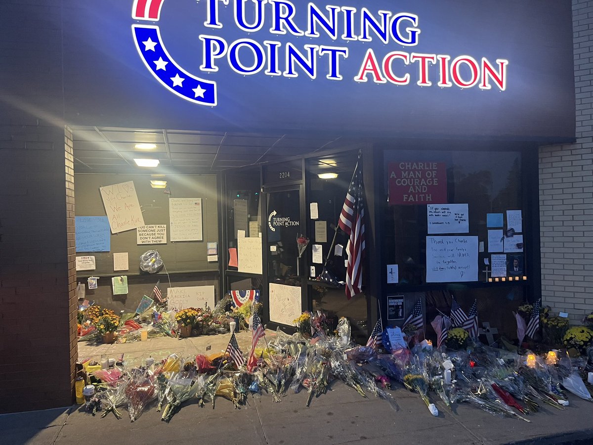 🇺🇸Judy H🇺🇸 (@heyjudyh) on Twitter photo This our local <a href="/TPAction_/">Turning Point Action</a>. I was able to see Charlie speak this past spring. 😢 This our local <a href="/TPAction_/">Turning Point Action</a>. I was able to see Charlie speak this past spring. 😢