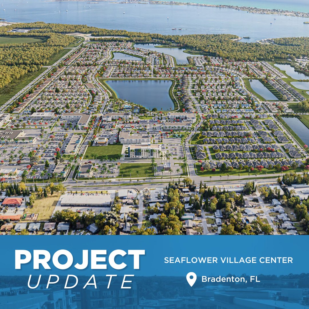 Big things are coming to Bradenton!

CASTO and Redstone Investments broke ground this week SeaFlower Village Center, a 47-acre mixed-use project featuring Publix, Whataburger, Dutch Bros Coffee, 362 apartments, &amp; more! Currently slated to open Q4 2026. 

castoinfo.com/news/casto-and…