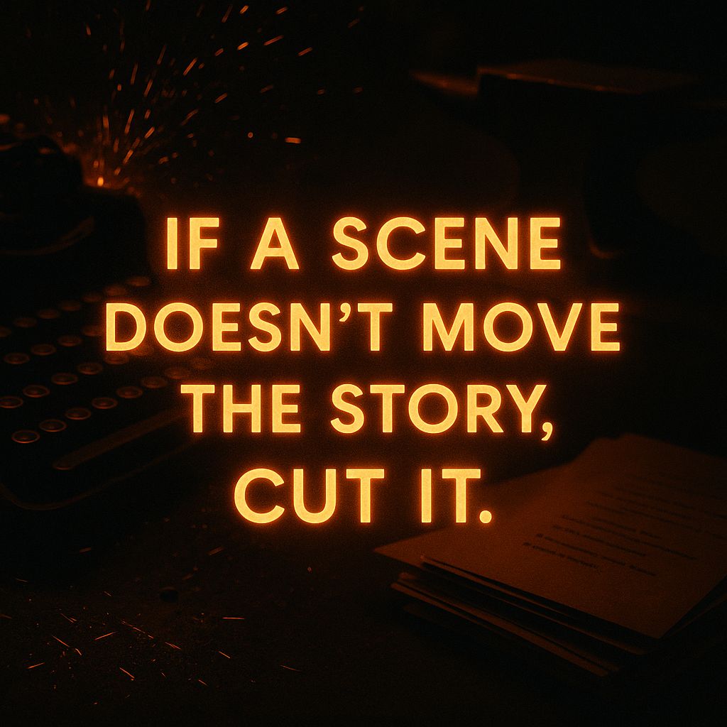 scriptforgeapp's tweet image. If a scene doesn’t earn its place, it’s just a vibe with dialogue. Kill your darlings, save your story. Script Forge helps shape your script with pro-level screenwriting tips.
#screenwriting, #amwriting, #filmmaking, #writingsprints, #scriptnotes, #writerslife
