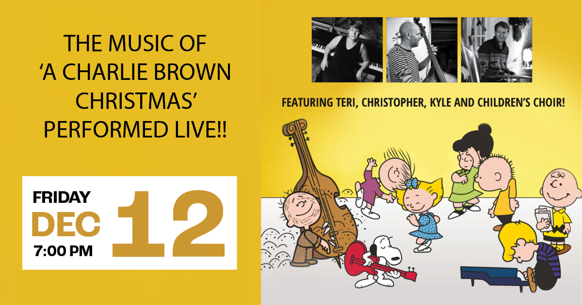 A Charlie Brown Christmas presented by the Sullivan-Parker-Kettlewell Trio 🥜🎄🐶🎹
The Trio features piano, upright bass, and drums, along with a local children's choir to perform this best-selling jazz album. 
Friday, Dec 12 at 7 PM 
TICKETS: secure1.tixhub.com/Gravenhurst/on…