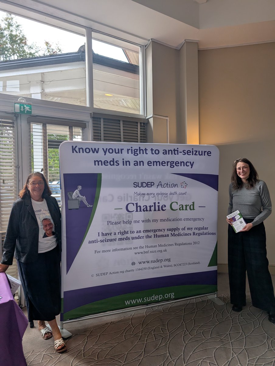 We are delighted to be on the ground at the National Conference of Independent Community Pharmacists today. Our Policy Officer, Elly Nowell, and Henrietta Hastings are representing us to support community pharmacists around the UK.

sudep.org/charlie-card/

#SUDEP #epilepsy