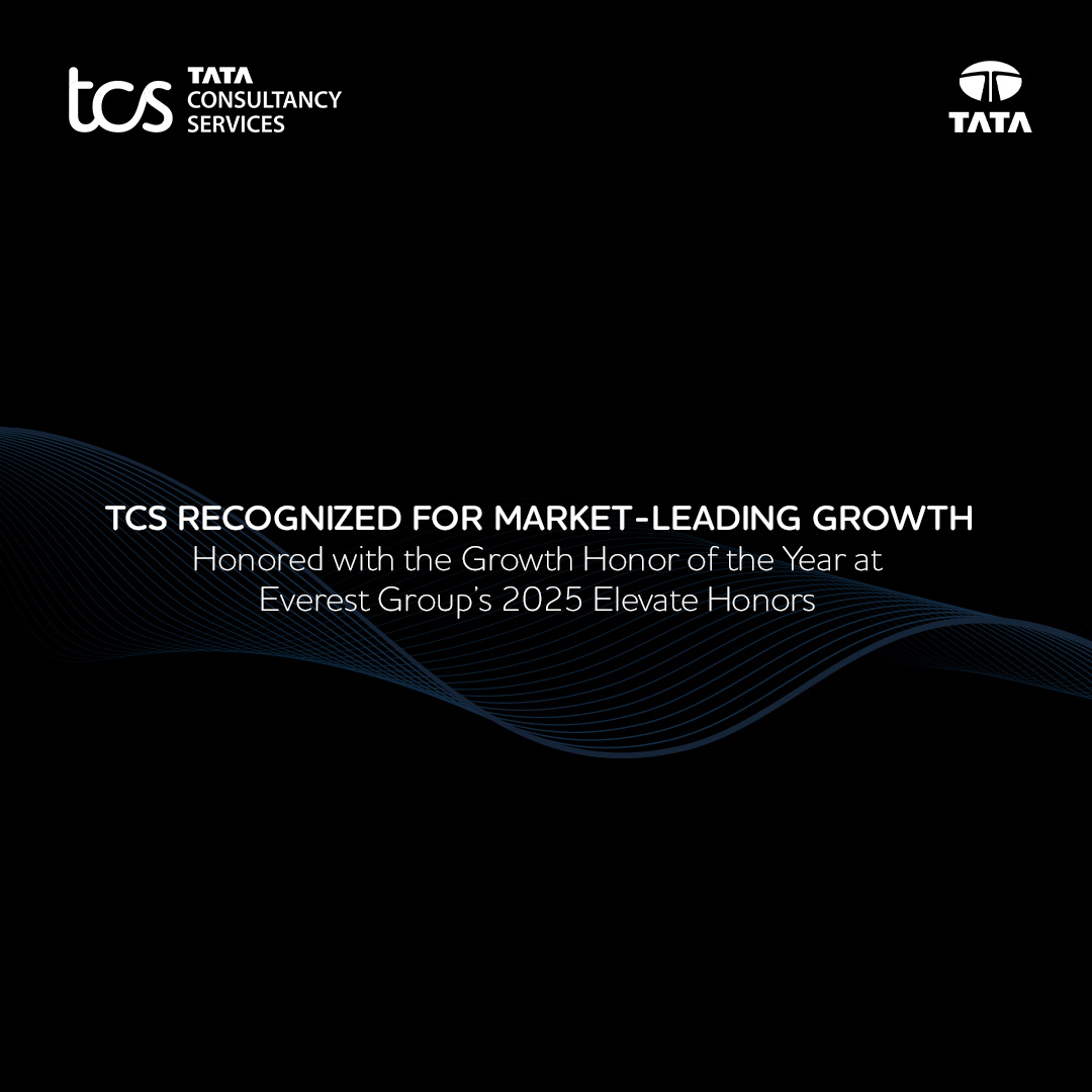 TCS's tweet image. We’re pleased to receive @EverestGroup's 2025 Elevate Honors in the “Growth Honor of the Year” category. This recognition reflects our tradition of excellence, sustained performance, and commitment to creating lasting impact across industries globally. 
Read more:…