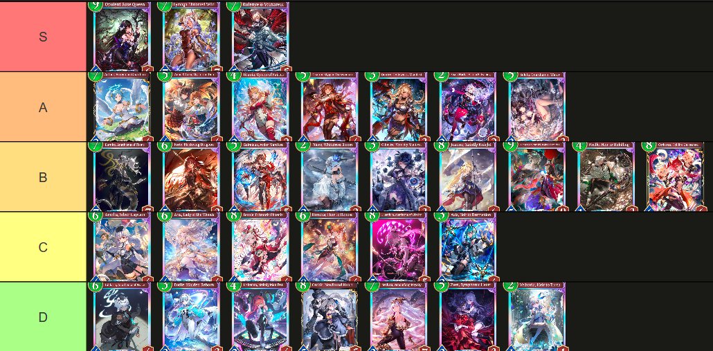 hithatz's tweet photo. i made a legendary card tier list
#svwb https://t.co/YGTOw1laah