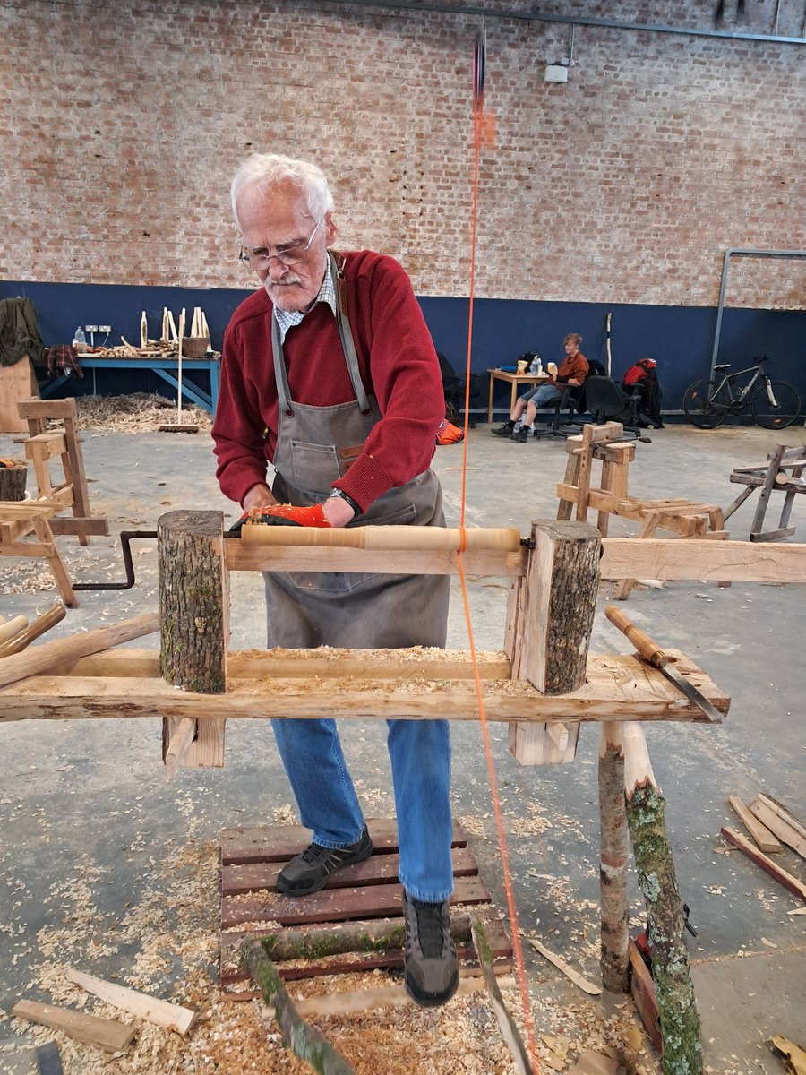 🪵 This week at #WoodWorx we welcomed John, who is building a bench in memory of his granddaughter who sadly passed away. We’re guiding him step by step — crafting not just wood, but love, healing &amp; remembrance. 💙🌿

#SilbersCIC #Community #GreenWoodworking