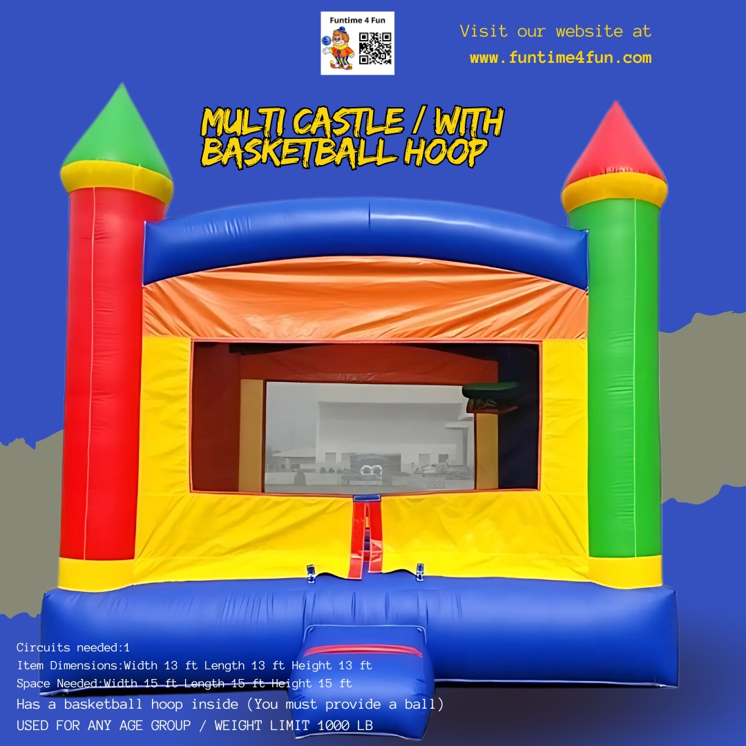 funtime_4fun's tweet image. 🏀 Bounce, shoot, and score BIG fun! 🎈

Our Multi Castle with Basketball Hoop
 is perfect for kids (and adults too!) who love to play and stay active. 🏰✨
📲 Reserve now at  funtime4fun.com
#Funtime4Fun  #BounceHouseFun  #PartyRentalsNYC