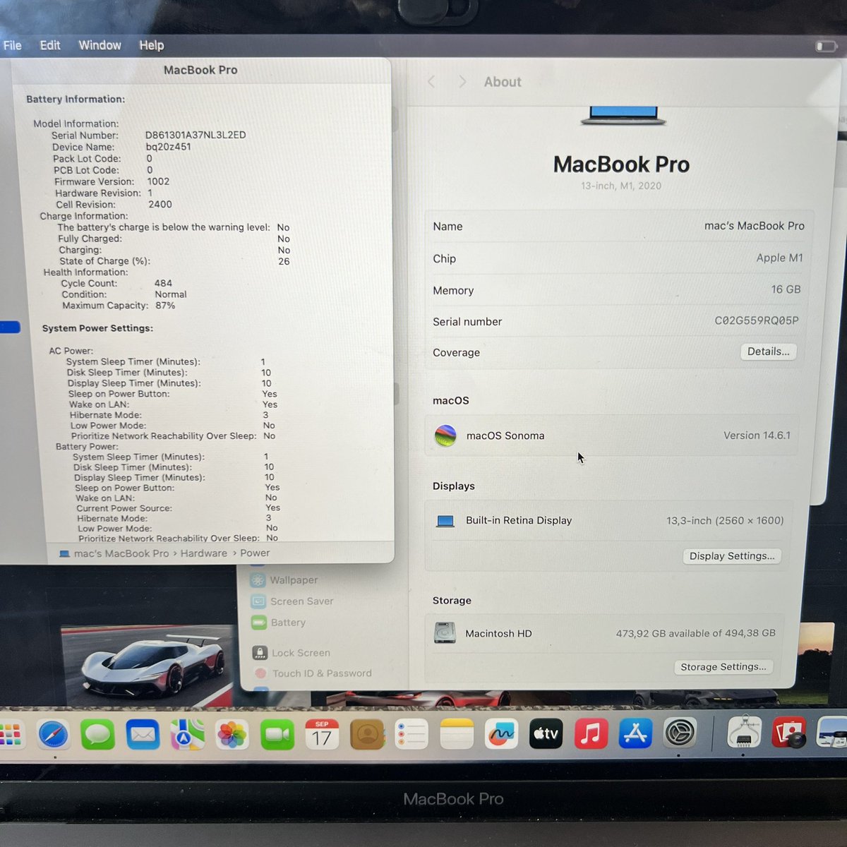 ramus_onos's tweet photo. Macbook Pro M1 13 inch 2020 16/512 Normal Space Grey Normal Ex Ibox
Spesifikasi
•RAM 16 GB
•SSD 512 GB
•M1 Processor
Kondisi
•Fisik overall aman
•Fungsi semua normal (Speaker, Keyboard, Mic, Kamera, port)
•Battery Normal (BH:87%, CC:484) https://t.co/IW4xStsNCP