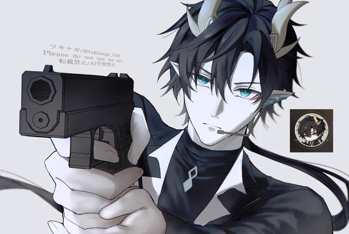 課金アイコンの丹恒・騰荒の髪型好き。 潜伏ってつまりこういう事ですか。 #HonkaiStarRail  #danheng