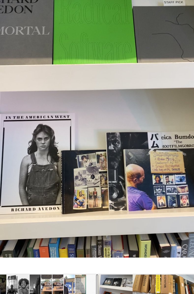 My photobooks now available at Arcana Books in Culver City, right now to Richard Avedon.