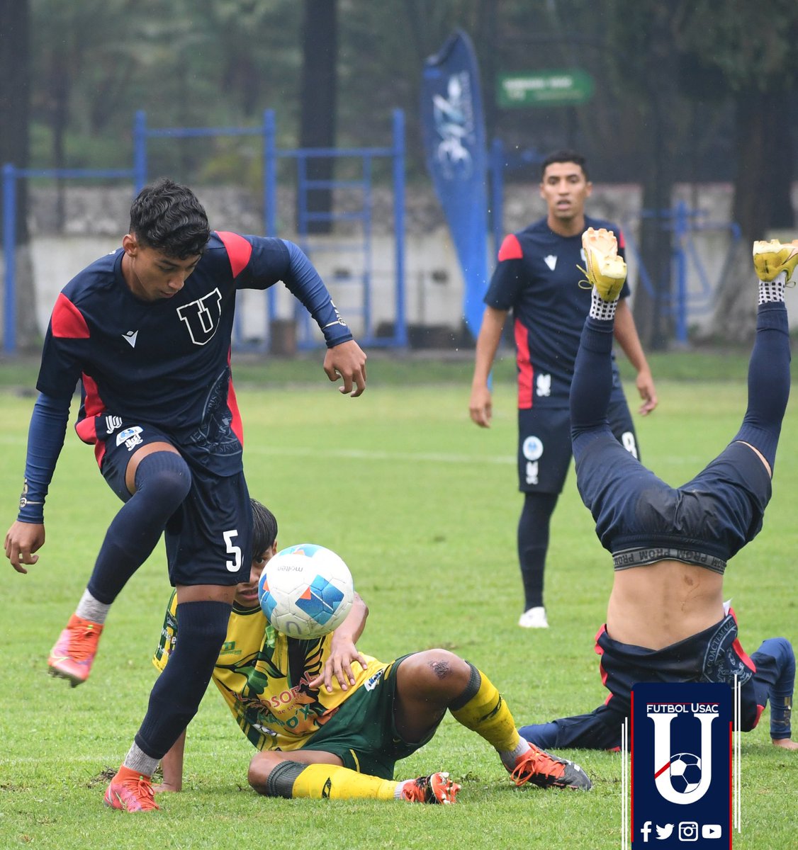 futbolusac's tweet photo. 🔵📸 ¡La U que juega, la U que gana! 🔥⚽️ Gran esfuerzo equipo. Clima difícil, cancha complicada, un gran rival y la victoria se queda en el Templo Azul💪🏽

#VamosU #SomosLaU #SoyUSAC https://t.co/hUPepVF70r