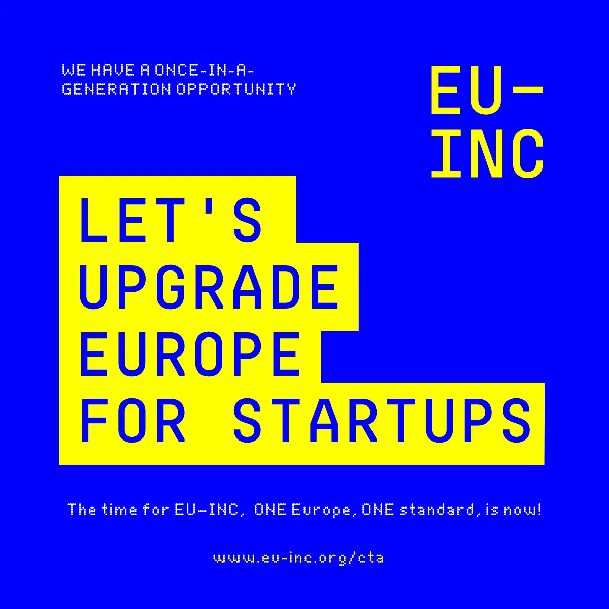 What we need is one company form, one registry, one market. Not 27 flavours of the same headache. Let’s get it done! #EUINC eu-inc.org/cta