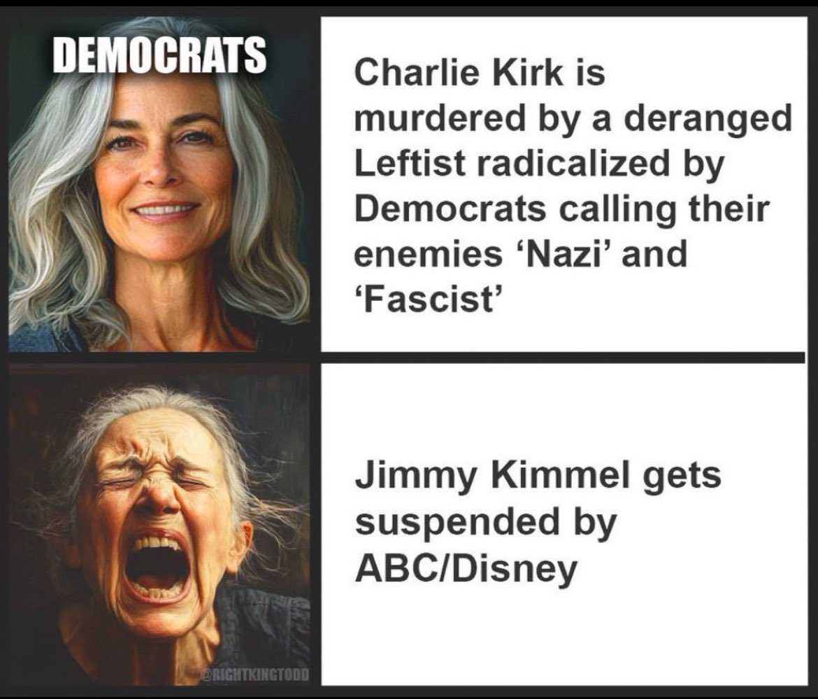 @Matthewtravis08 Kimmel lost his job for his speech. 

Charlie Kirk lost his life for his speech. 🎤 

We’re not the same. 

Nor, will we ever be!

Have a blessed day @Matthewtravis08! 🙏🏼