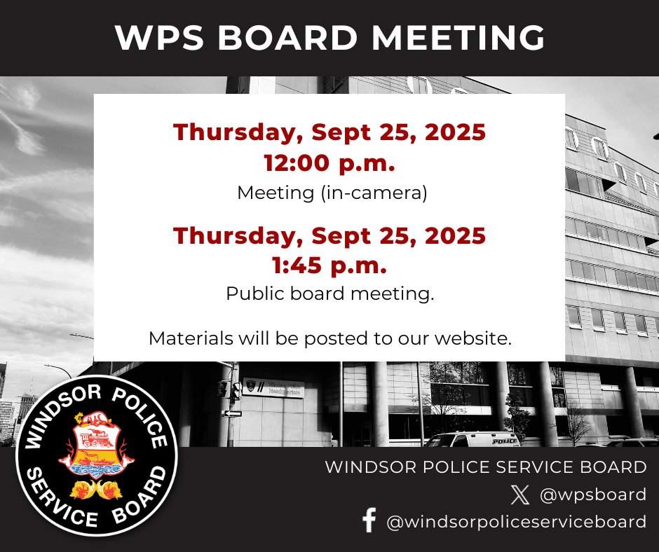 Windsor Police Service Board tweet media
