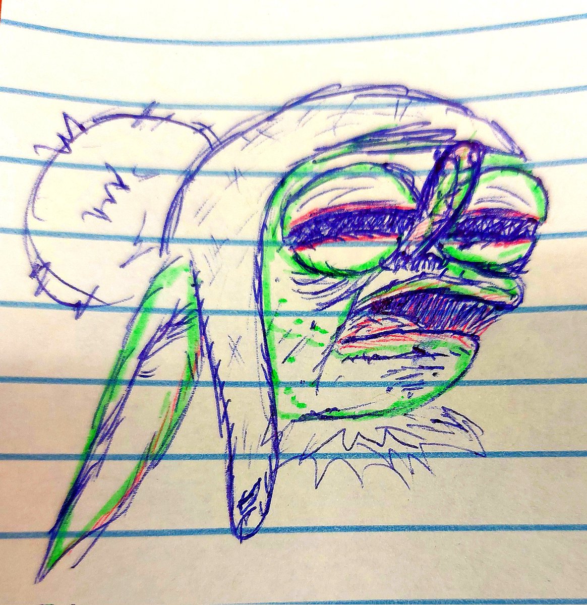 ArtPatched's tweet photo. Making do at the 9 to 5. https://t.co/wOwmcThYMM