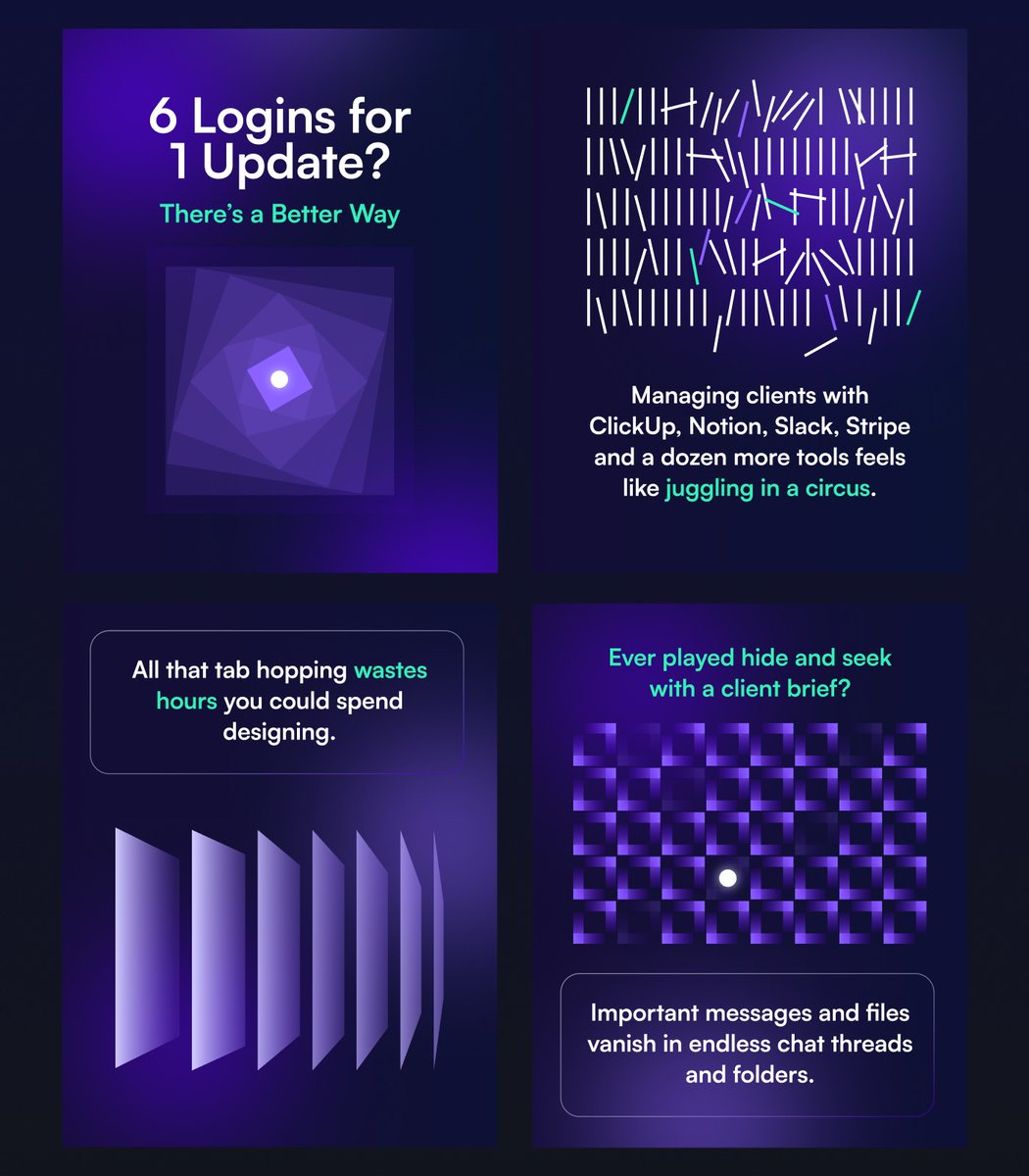 ManyRequests's tweet image. Juggling 5 different tools just to serve one client? 🤯 You’re not alone. 

In this carousel, we break down why duct-taped ops slow creative agencies down and what a unified portal like ManyRequests can do instead.

👉 Try now: app.manyrequests.io/free-trial/