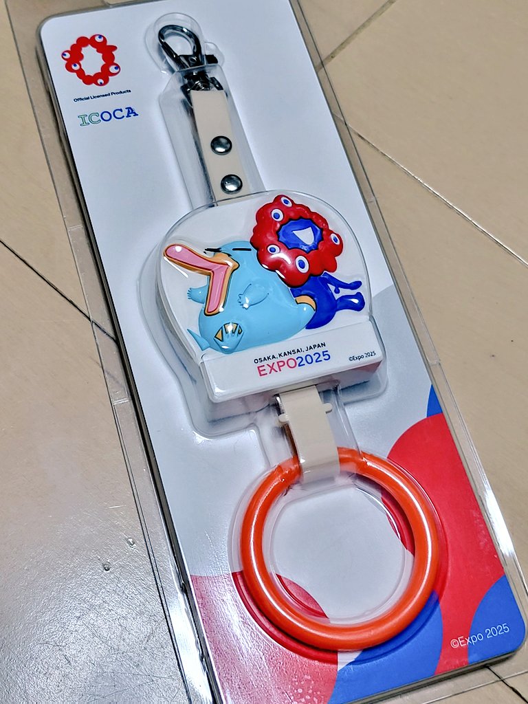 ミャクミャク イコちゃん 大阪・関西万博ラッピング環状線 つり革