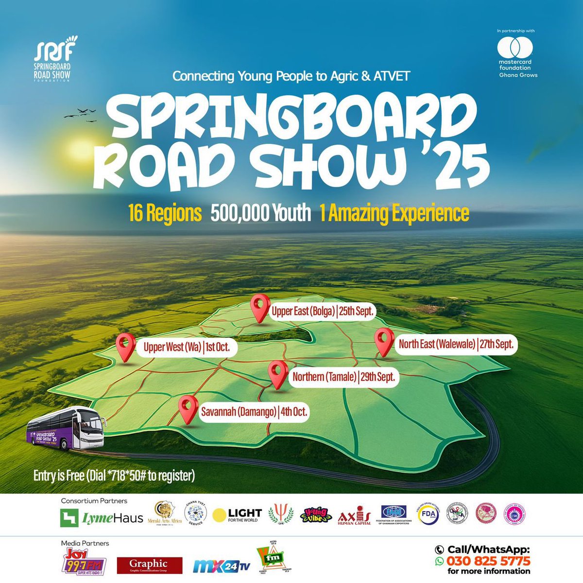 K_agyapong7's tweet photo. Bolgatanga, mark September 25th β@SpringboardChn @GhanaGrows are bringing Agric and ATVET empowerment right to your doorstep. #SpringboardRoadShow #GhanaGrows https://t.co/E8dWCYREAB