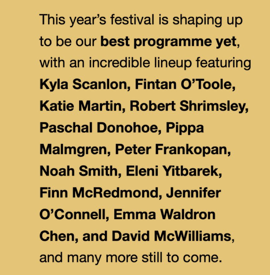 Myself and my bestie <a href="/Noahpinion/">Noah Smith 🐇</a> are joining <a href="/realBobbyHealy/">𝘽𝙤𝙗𝙗𝙮 𝙃𝙚𝙖𝙡𝙮</a> <a href="/davidmcwilliams/">David McWilliams</a> and others at Kilkenomics in November ✨ 

More info and tickets: 
kilkenomics.com