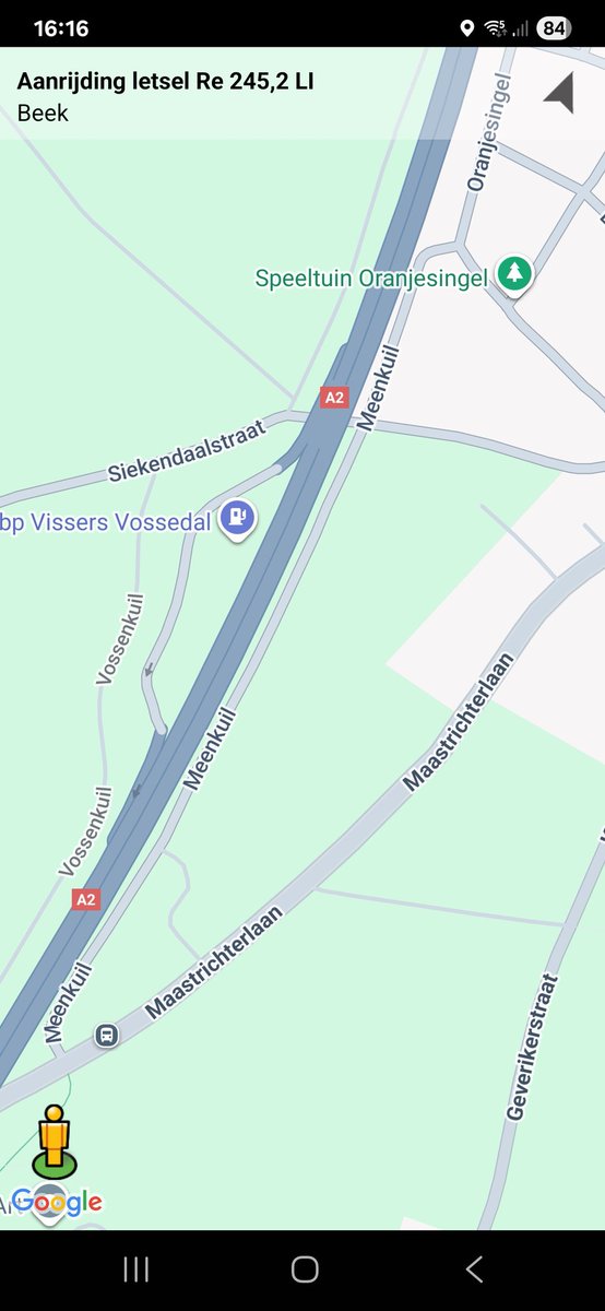 Aanrijding met letsel op de A2