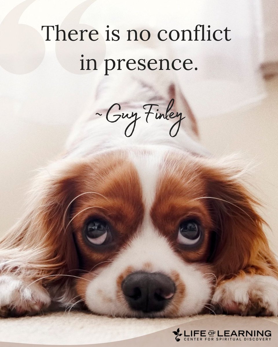 guy_finley's tweet image. &quot;There is no conflict in presence.&quot; ~ Guy Finley #mindfulness #lettinggo #guyfinley
