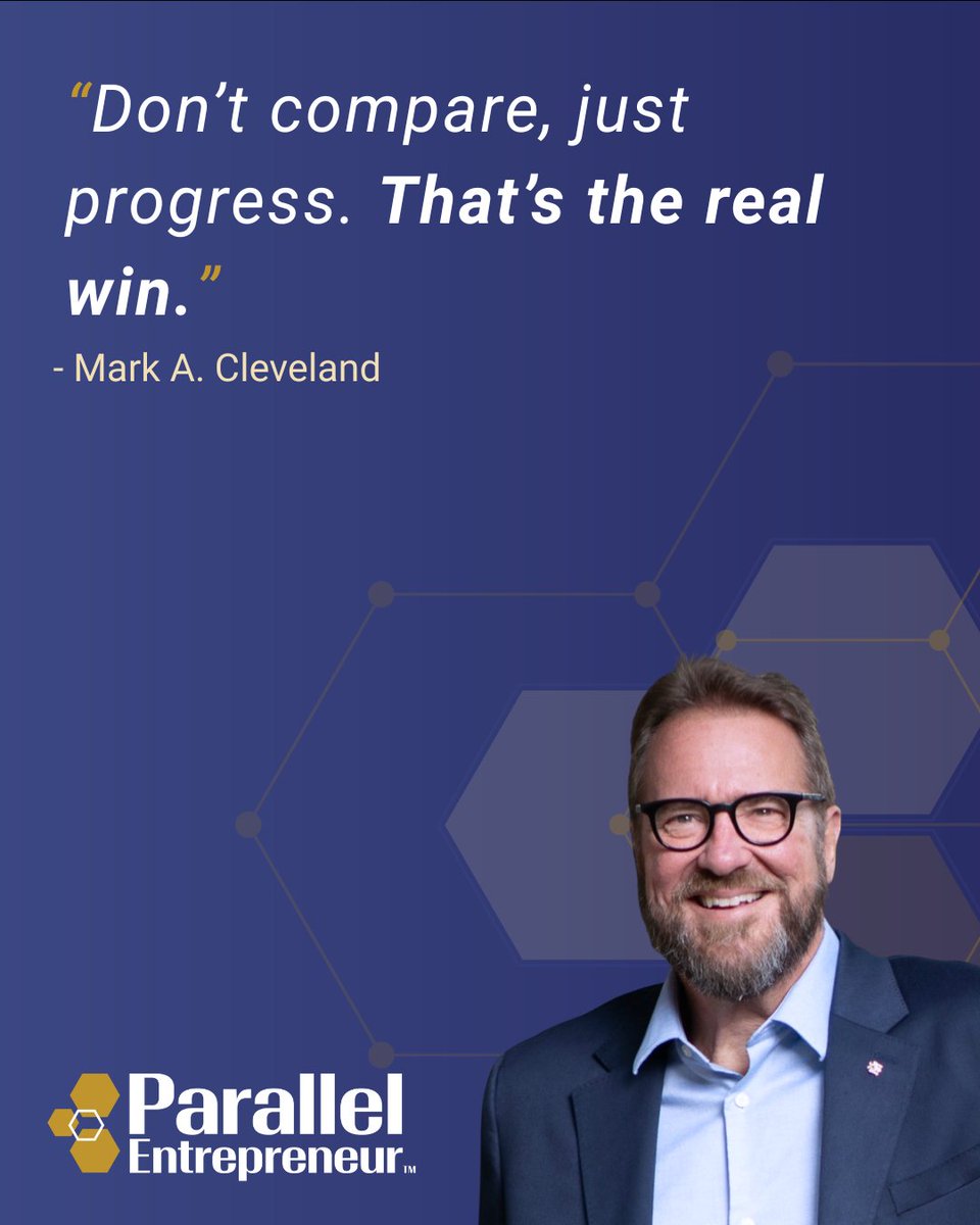 MarkACleveland's tweet image. Comparison is a trap. Progress is the way out.
Focus on your next step, not someone else’s highlight reel.
#StartupMindset #ProgressOverPerfection #Leadership #ParallelEntrepreneur #Resilience