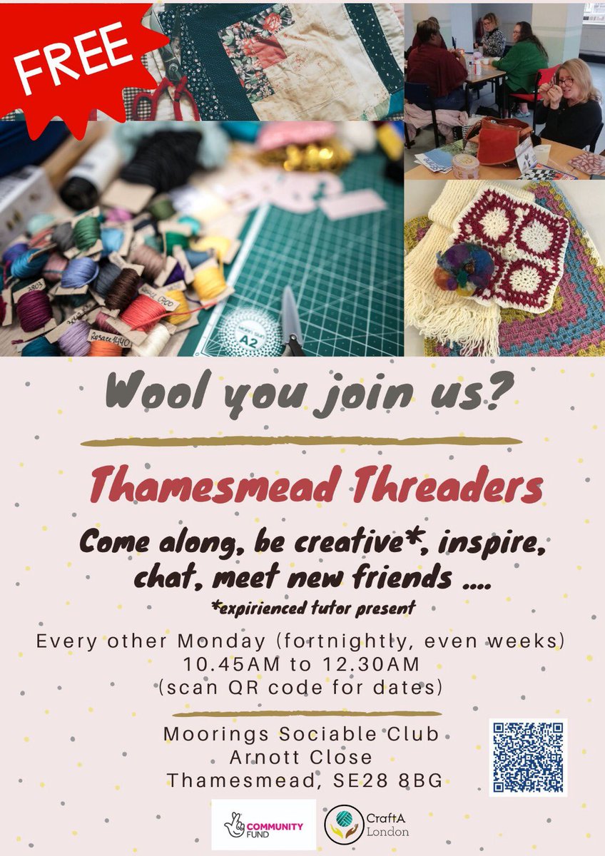 A chance to #knit and #stitch in Royal Borough of Greenwich #TNLUK