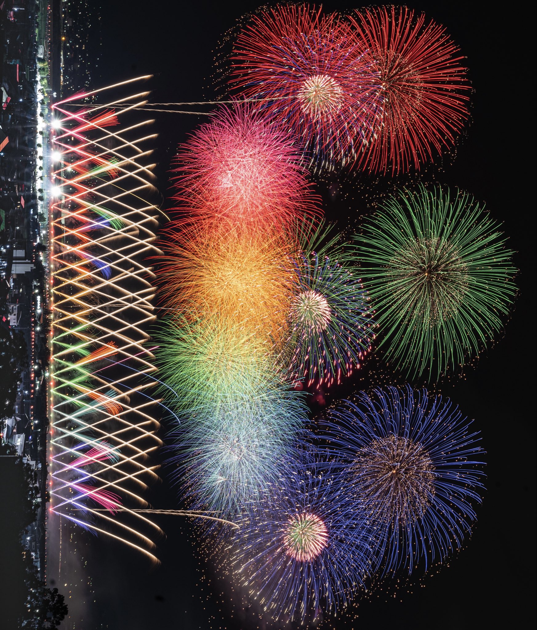 日本画　花火 Amazon.co.jp: 田口みちる『花火(F6号)』高精彩工芸画+手彩 風景