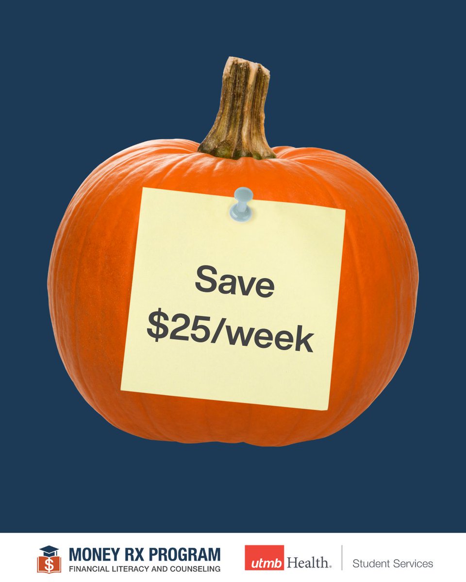 TheMoneyRxUTMB's tweet image. 🎃 Quick quiz: If you saved $25/week, how much would you have by next October? (Hint: ~ $1,300!)
#SavingsChallenge #QuizTime #SpookyMath
