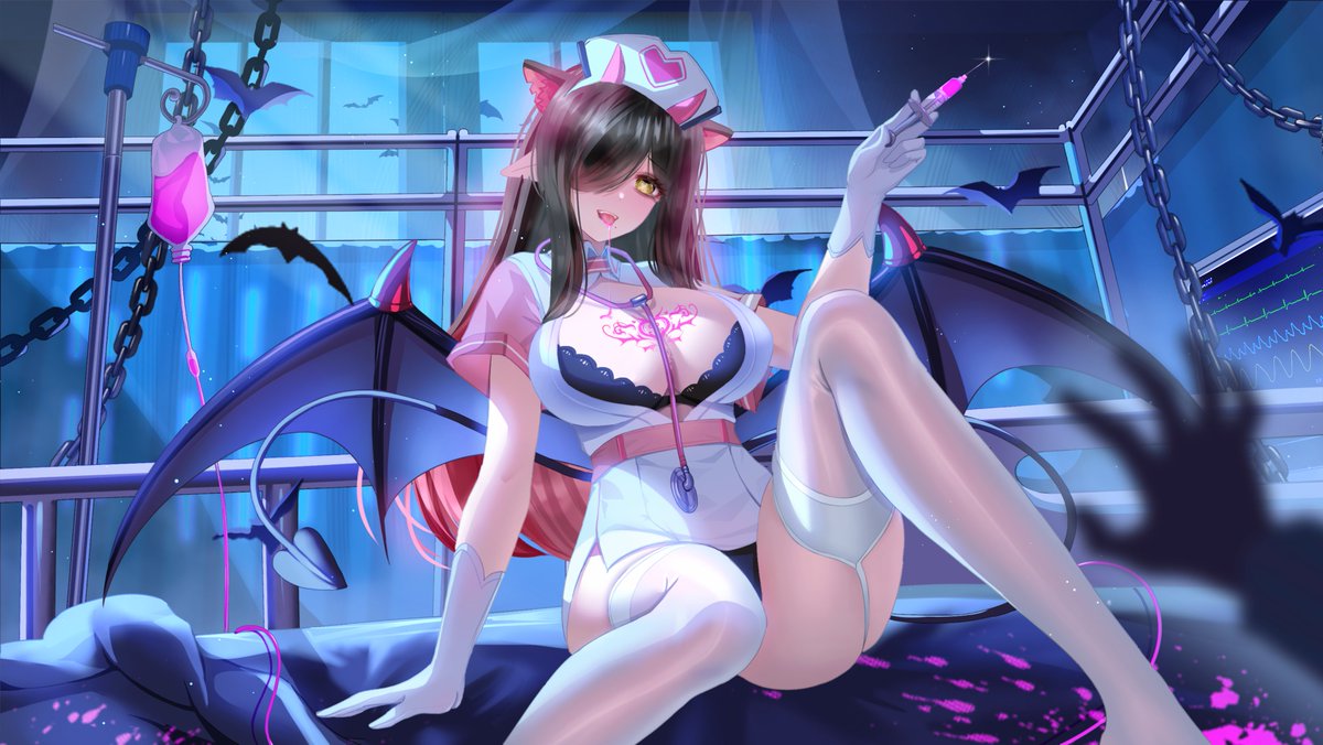 Good morning darling and Happy 1st Day of Spooky Month!! 🖤

Would you let me take care of you~? 😌🤭

🎨: #ponponpabi_18🖤: #himacore