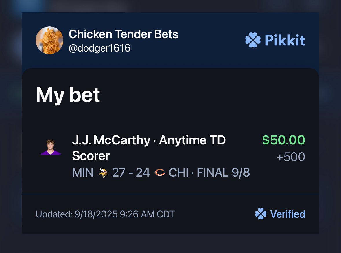 Chicken Tender Bets tweet media