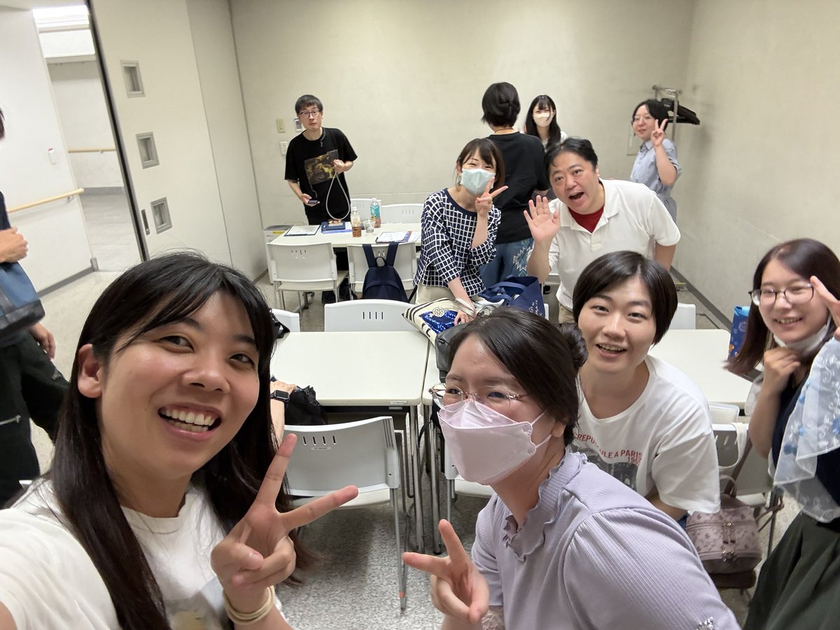 こちらは稽古終わり！
お疲れ様でした〜😆✨✨✨