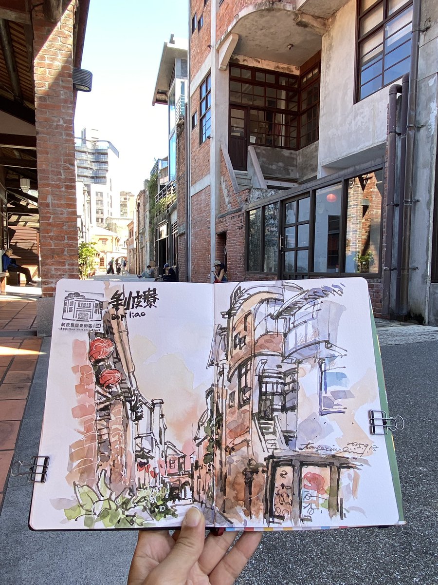 今天到剝皮寮畫畫
#橘枳繪日記