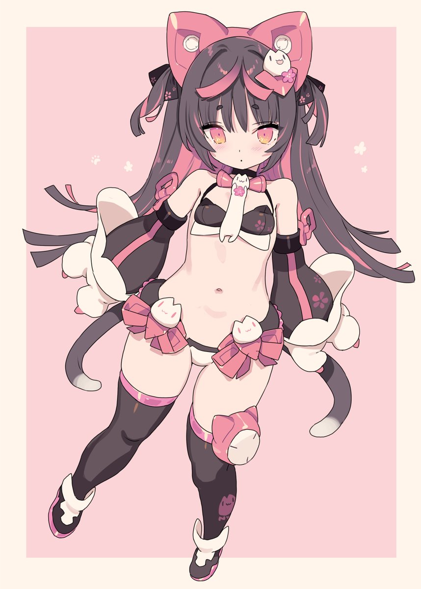 苗ちゃんハピバ！💐🐱🌸💐
去年はシルフィだったので今年はプニモフ猫又🐾