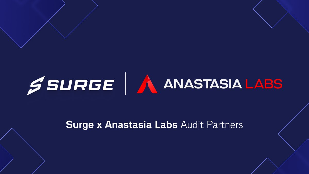 SurgeCardano's tweet image. We&apos;re excited to announce our audit will be conducted by Anastasia Labs 🔥

They’re among the most accomplished teams in Cardano and will ensure our protocol meets the highest security standards.