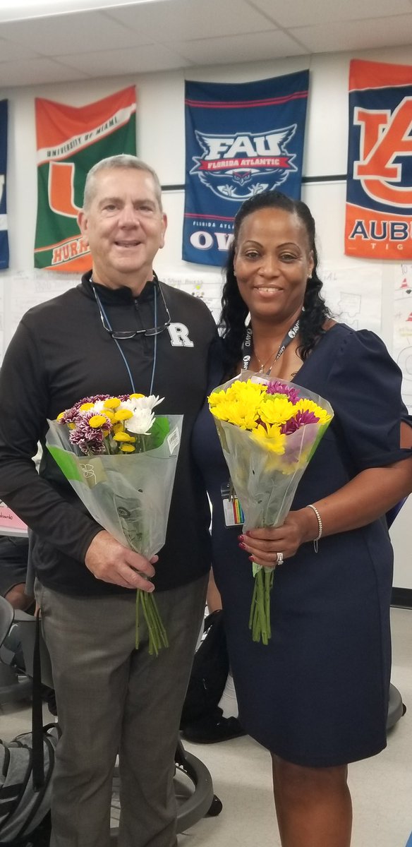 Congratulations to RHS Excellence in Education Award winners—recognized by colleagues for your outstanding dedication, passion, and impact you make in student lives.

Teacher of the Year - Danielle Lucas 
Ida S Baker - Dr. Selena Dehaney 
Instructional Support - Richard Evans