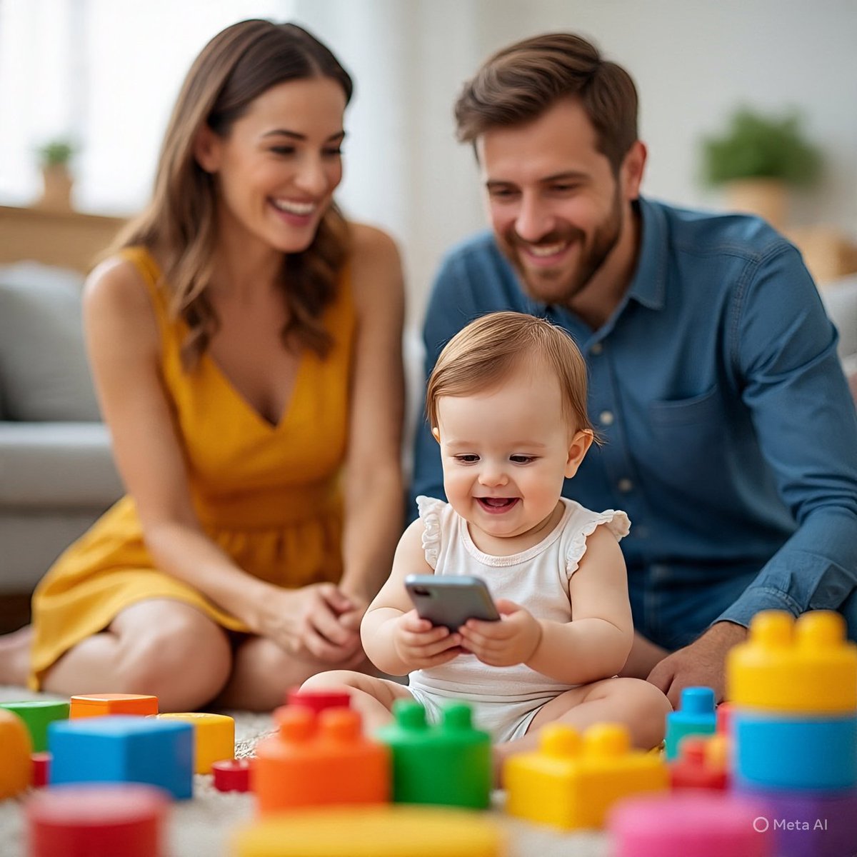 -Mira, escribió su primer mensaje
-Aww, es tan linda
