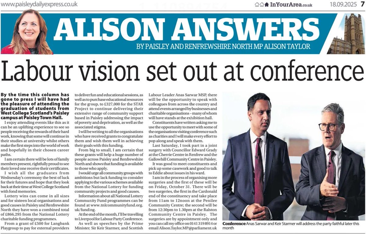 Today’s Paisley Daily Express 👇