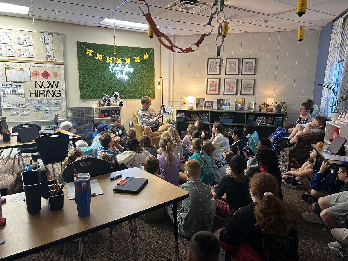 Thank you so much <a href="/HayesSwisshelm/">Hayes Swisshelm</a> ! You were amazing relating football, life lessons, and our book Move that Mountain! <a href="/LNEagleFootball/">Eagle Football</a> <a href="/coach_bolling/">Adam Bolling</a> <a href="/CoachALierman/">Coach Lierman</a>