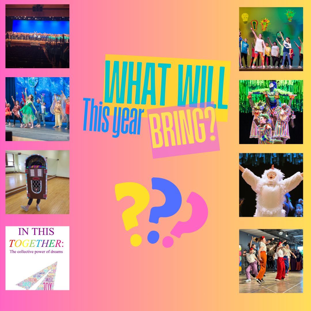 Water, Space, Music, Self Care, Imagination, Hummingbirds, Chickens, Dinosaurs, and Dancing though the decades have been past themes of the year…
 
What do you think this year’s theme could be???
Check back tomorrow for the BIG reveal!
#ArtsEdWeek #BecauseofArtsEd