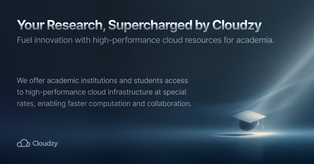 cloudzyvps's tweet image. Your research, supercharged by #Cloudzy.

We’re launching our Education Program! 
Special cloud rates for students, researchers &amp;amp; institutions:
*Dedicated resources
*Faster discoveries
*Academic partnerships

Learn more: cloudzy.com/education-prog…