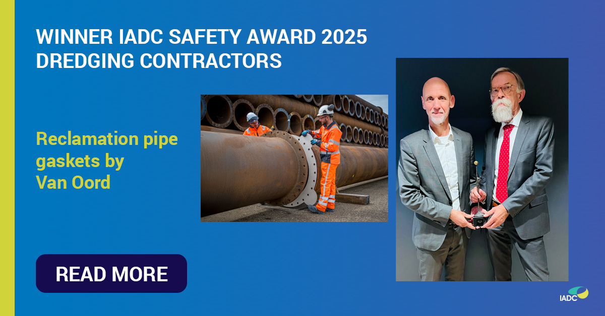 During the IADC Annual General Meeting in Stockholm, Sweden, IADC Secretary General, René Kolman, announced the winner of the Safety Award 2025. This year’s award went to #VanOord for its new gasket design.
iadc-dredging.com/news/van-oord-…